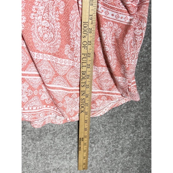 Absolutely Famous Dolman Cutout Sleeve Paisley V-Neck Top Women Size 3X Stretch - Picture 15 of 15